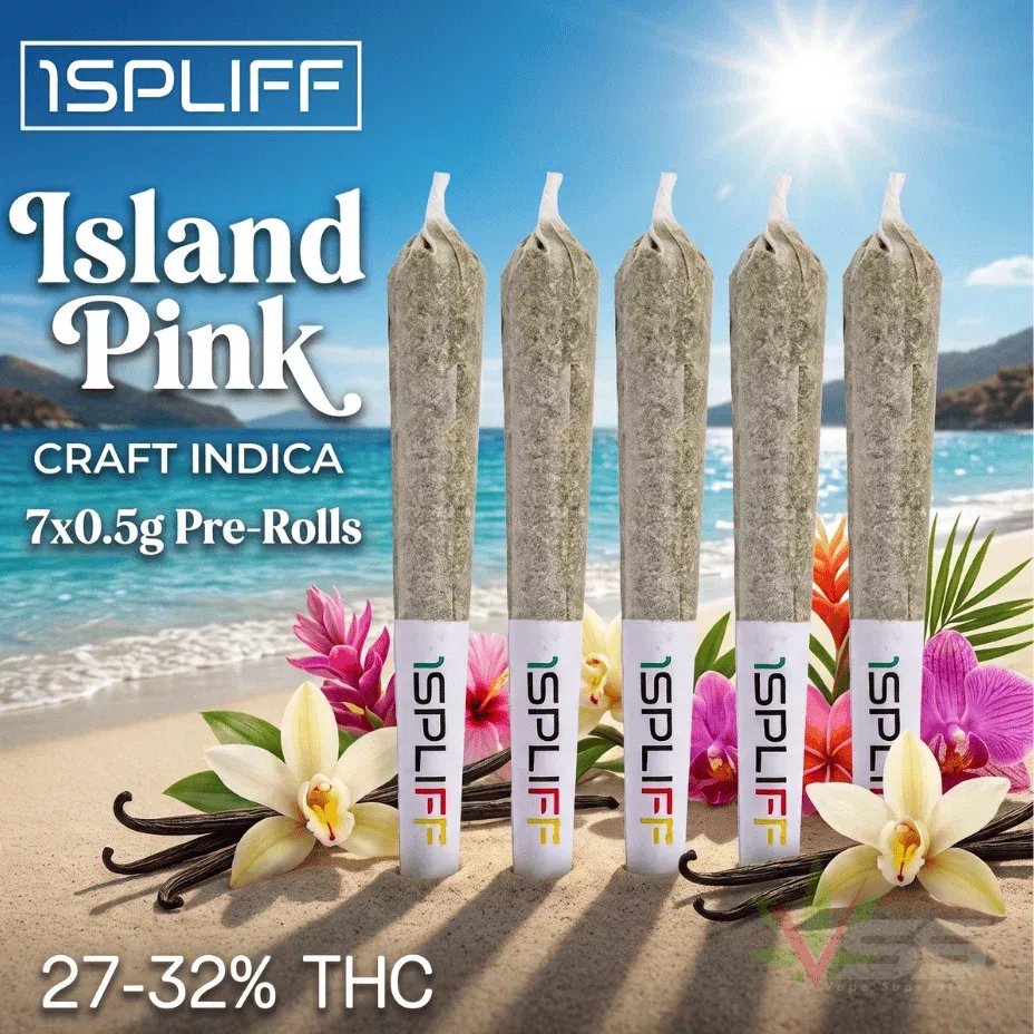 1Spliff - Island Pink Indica Pre-rolls 7x0.5g