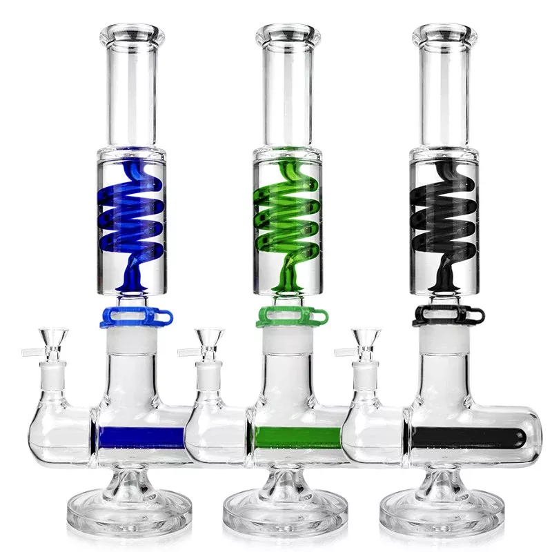 1Stop Glass 16 inches Glycerin Inline Perc Bong
