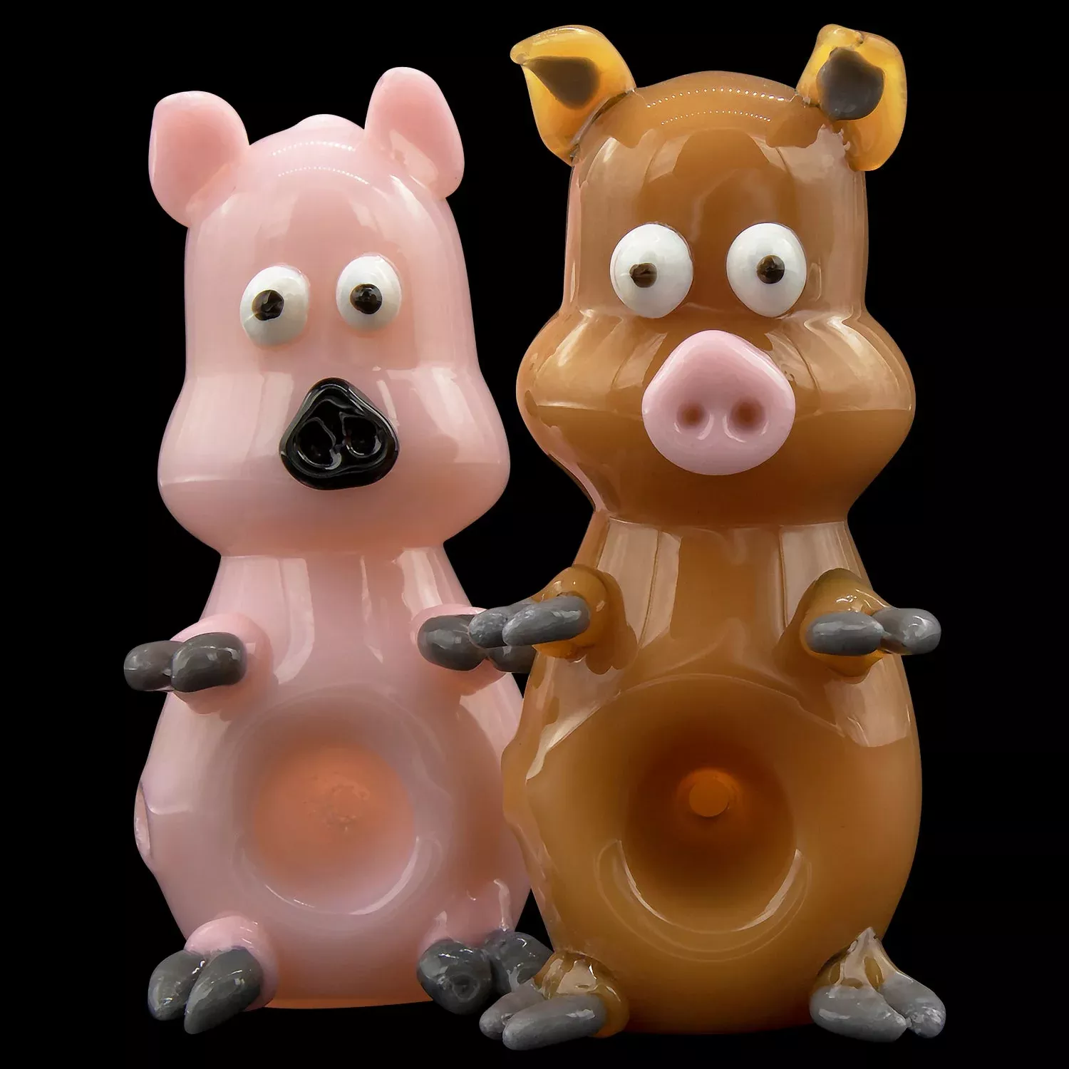 "Little Piggy" Hand Pipe in Tan or Pink