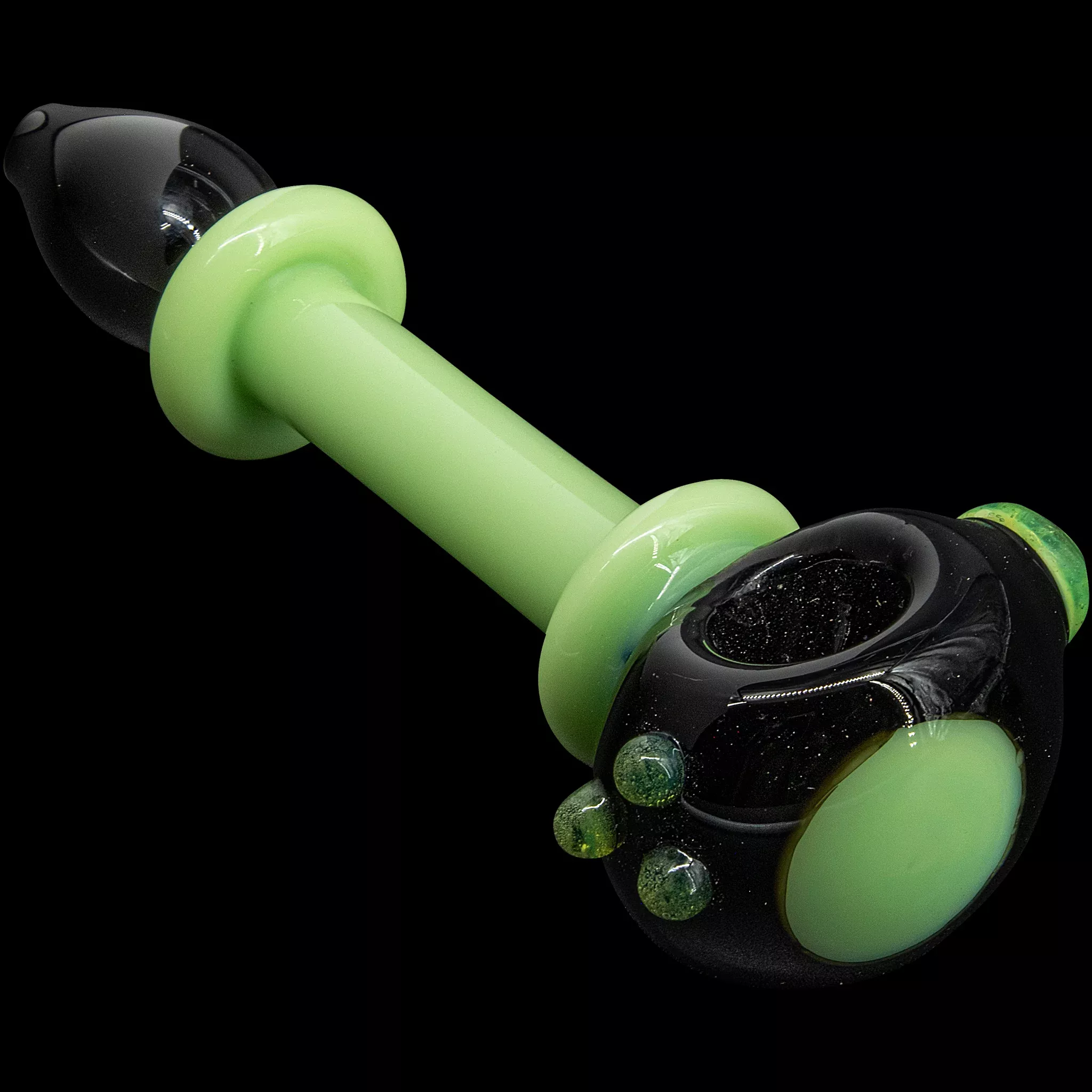 "Ray Gun" Green Slime Glass Spoon