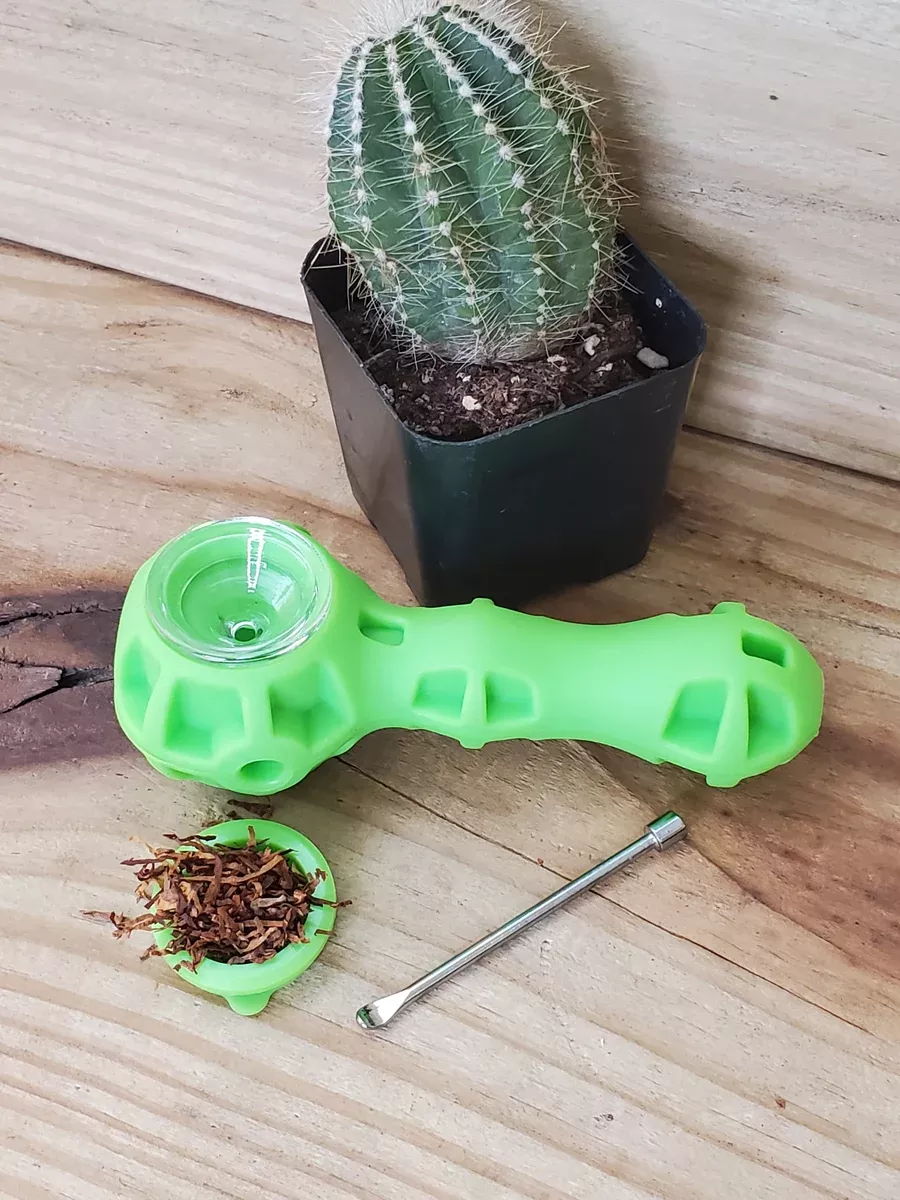 Silicone Glass Pipe W/Spoon
